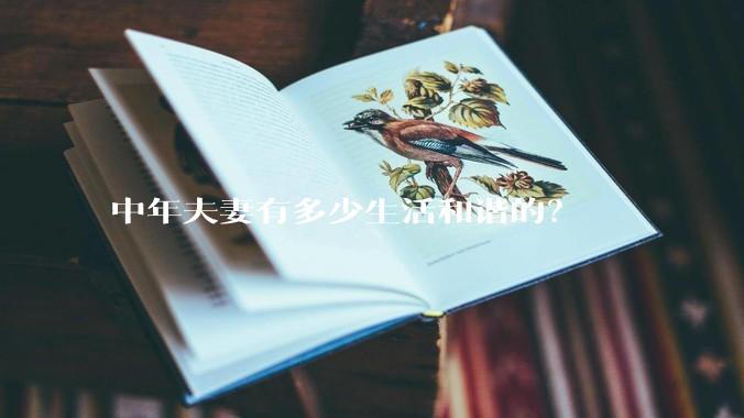 中年夫妻有多少生活和谐的？